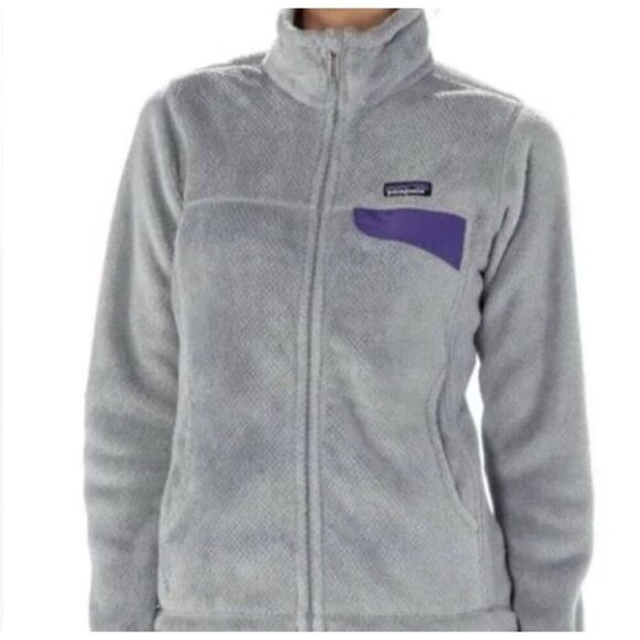 Patagonia
Full-Zip Re-Tool Jacket in Tailored Grey -  W/Harvest Moon Blue Size M - Picture 2 of 7